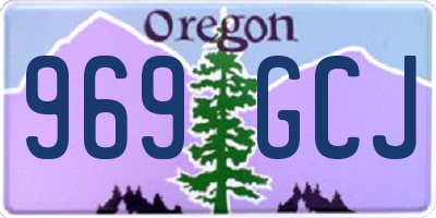OR license plate 969GCJ