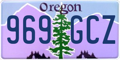 OR license plate 969GCZ