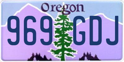 OR license plate 969GDJ