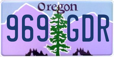 OR license plate 969GDR