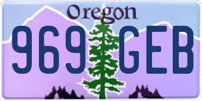 OR license plate 969GEB