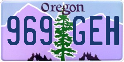 OR license plate 969GEH