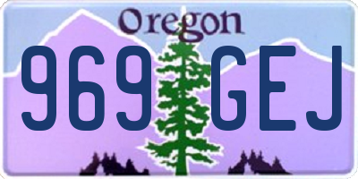 OR license plate 969GEJ