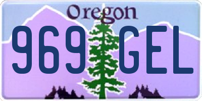OR license plate 969GEL