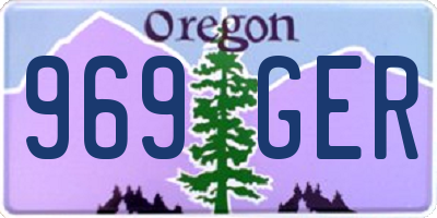 OR license plate 969GER
