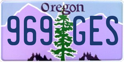 OR license plate 969GES