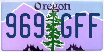 OR license plate 969GFF