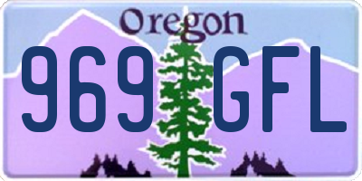 OR license plate 969GFL