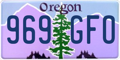 OR license plate 969GFO
