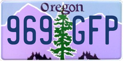 OR license plate 969GFP