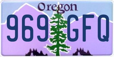 OR license plate 969GFQ