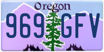 OR license plate 969GFV