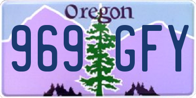 OR license plate 969GFY