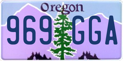 OR license plate 969GGA