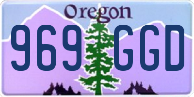 OR license plate 969GGD