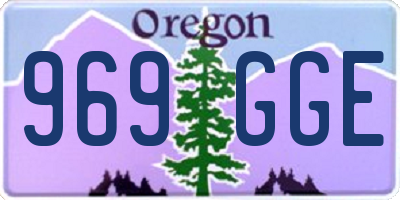 OR license plate 969GGE