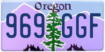 OR license plate 969GGF