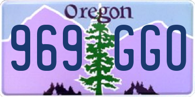 OR license plate 969GGO