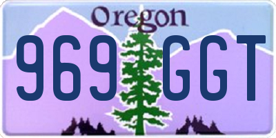 OR license plate 969GGT