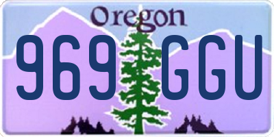 OR license plate 969GGU