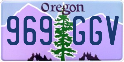 OR license plate 969GGV