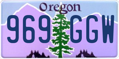 OR license plate 969GGW