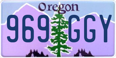 OR license plate 969GGY