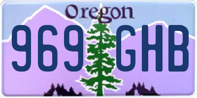 OR license plate 969GHB