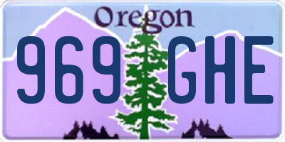 OR license plate 969GHE