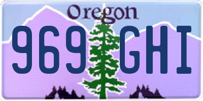 OR license plate 969GHI