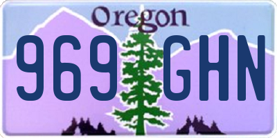 OR license plate 969GHN
