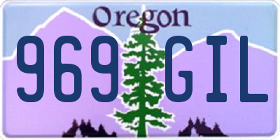 OR license plate 969GIL