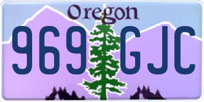 OR license plate 969GJC