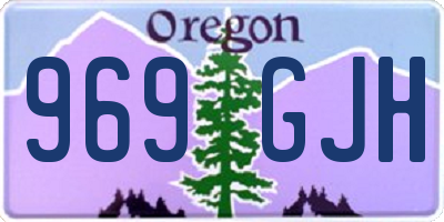 OR license plate 969GJH