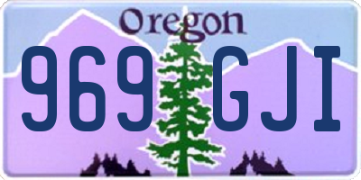 OR license plate 969GJI