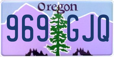 OR license plate 969GJQ