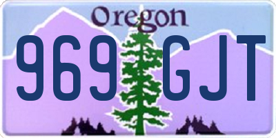 OR license plate 969GJT