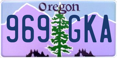 OR license plate 969GKA
