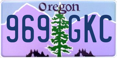 OR license plate 969GKC