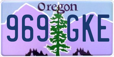 OR license plate 969GKE