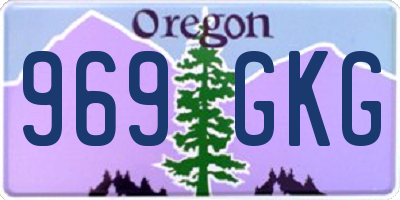 OR license plate 969GKG