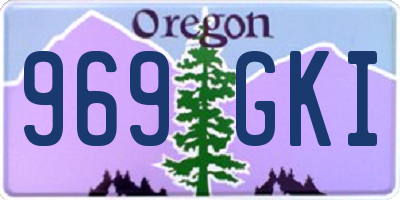 OR license plate 969GKI