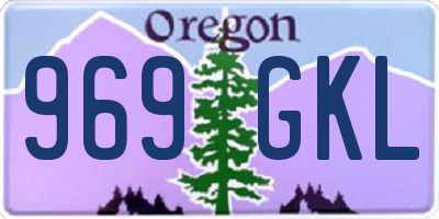 OR license plate 969GKL