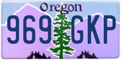 OR license plate 969GKP