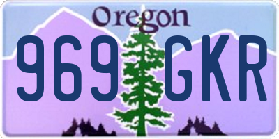 OR license plate 969GKR