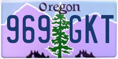 OR license plate 969GKT