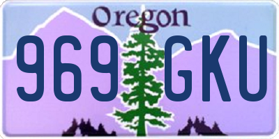 OR license plate 969GKU