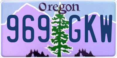 OR license plate 969GKW