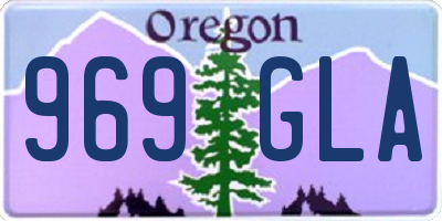 OR license plate 969GLA