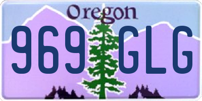 OR license plate 969GLG